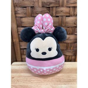 Squismallows Disney Pink and Black Minnie Mouse Plush